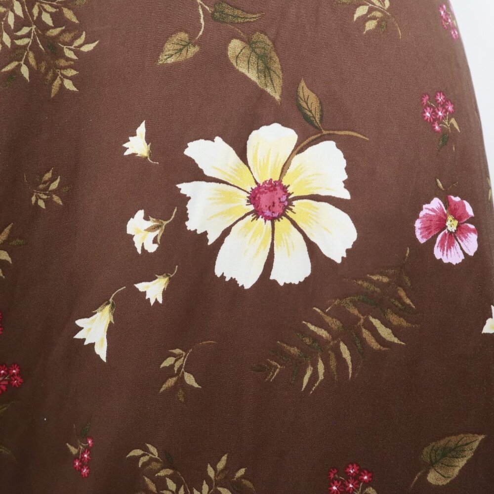 Old Navy Slip Dress Women M Brown Bloomcore Feminine Cottagecore Girly Y2K Style - Picture 9 of 16